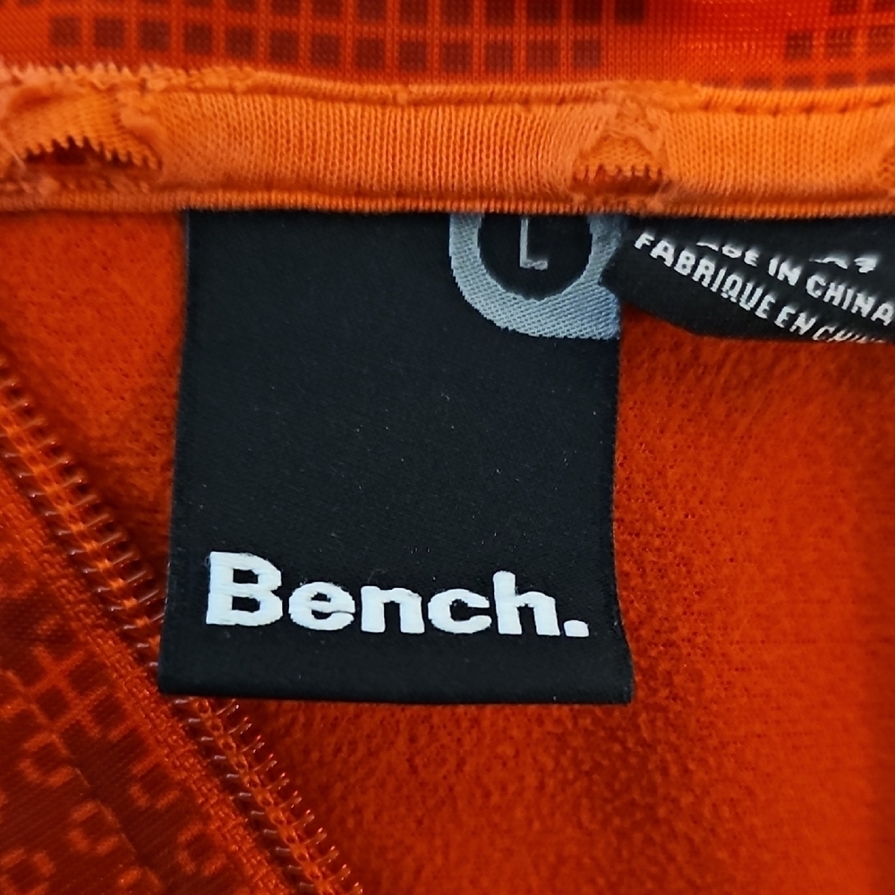 Bench Large Red Patterned Zip Up Jacket - Picture 6 of 9